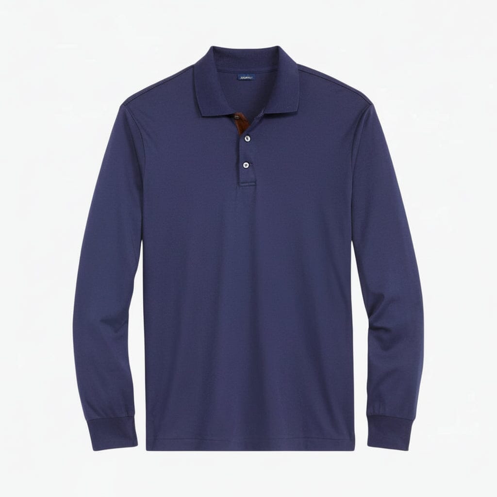 Classic Fit Poloshirt aus weicher Baumwolle Stiladel Verfeinertes Marineblau S