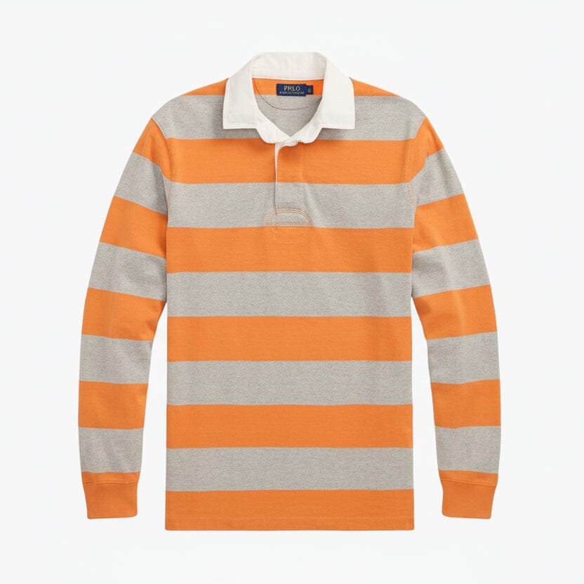 Das legendäre Rugby-Shirt Stiladel Bedford Orange/Heather S