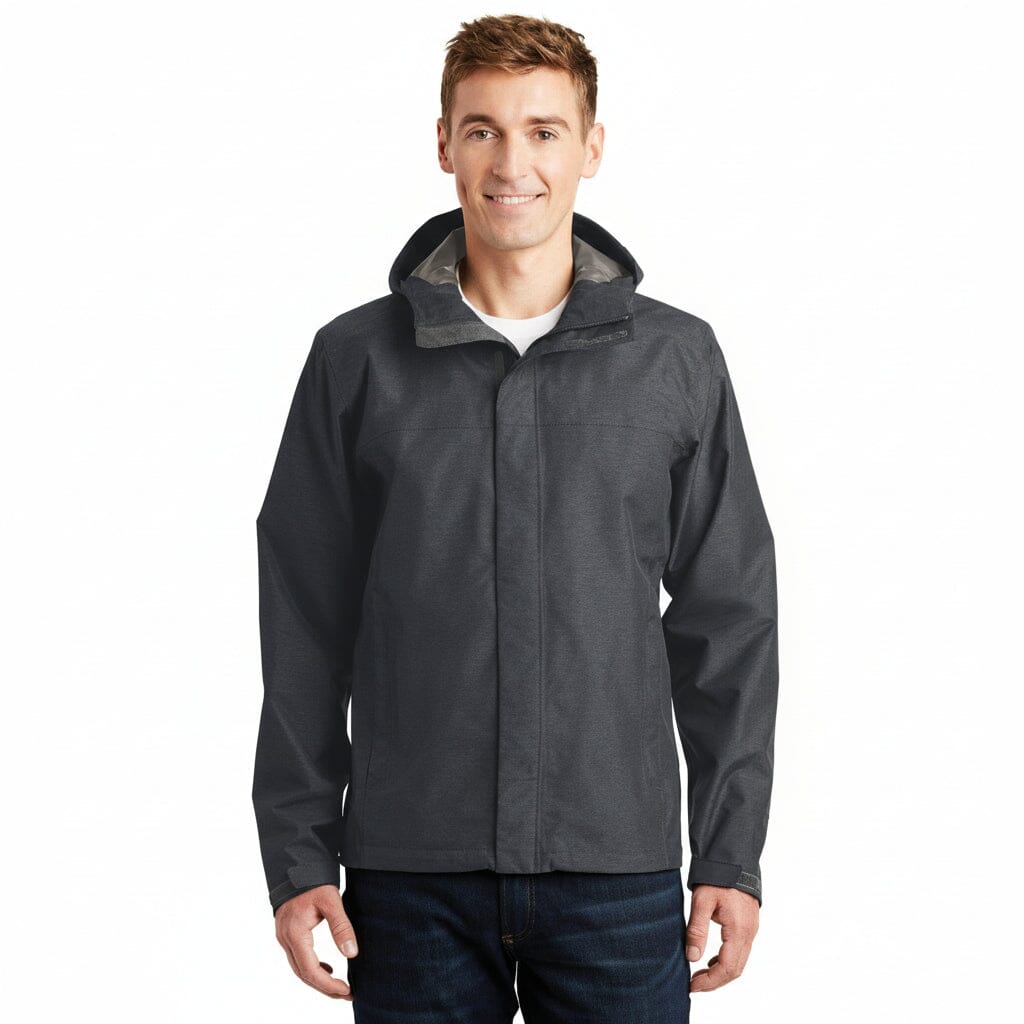 DryVent Regenjacke. Stiladel Dunkelgrau meliert S