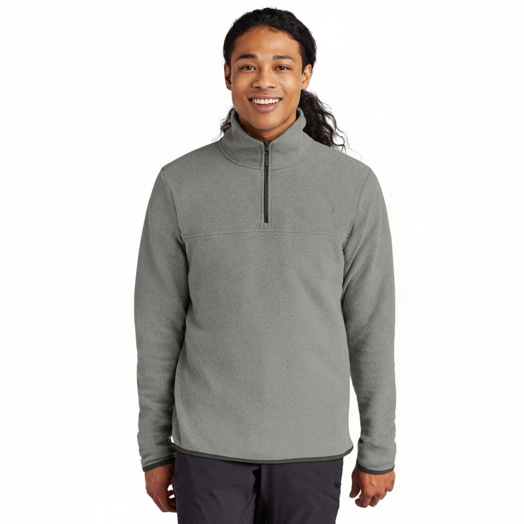 Glacier 1/4-Zip Fleece Stiladel Mittelgrau meliert S