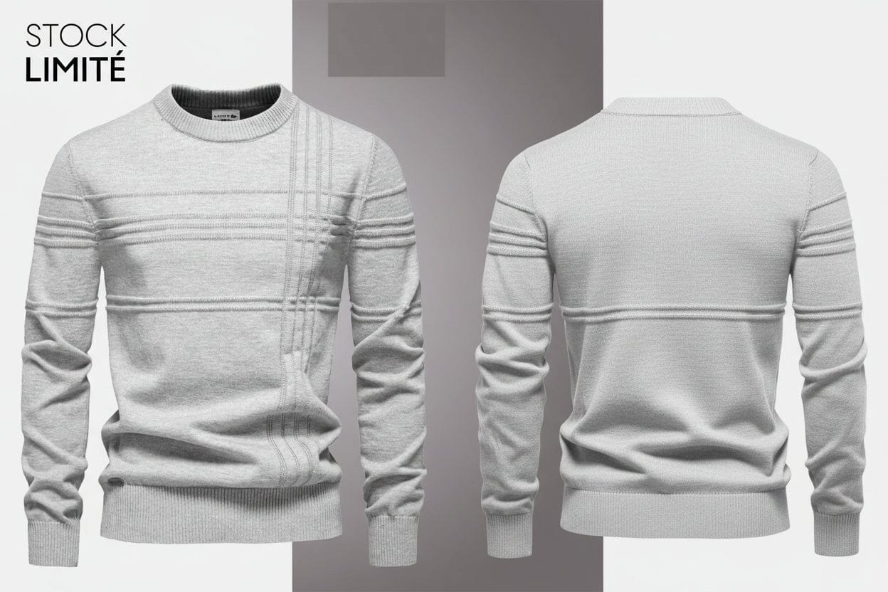 Modern Rundhals-Strick Stiladel