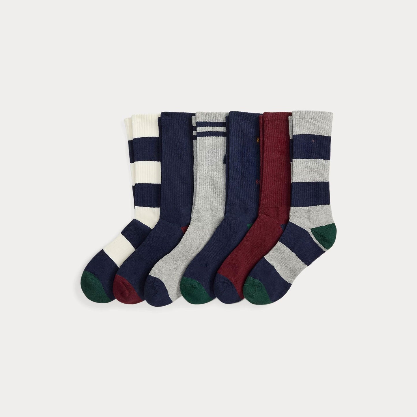 Polo Bear Crew-Socken aus Baumwollmischung, 6er-Pack Stiladel