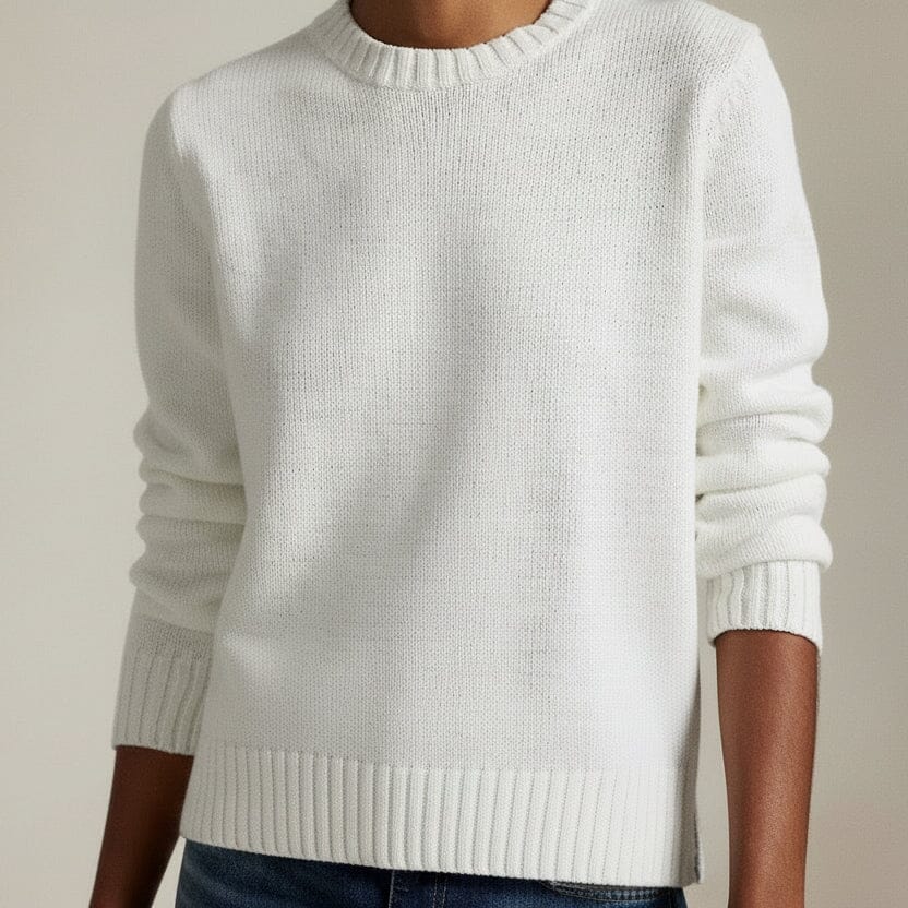 Polo Bear Rundhalspullover aus Leinen-Baumwolle Stiladel