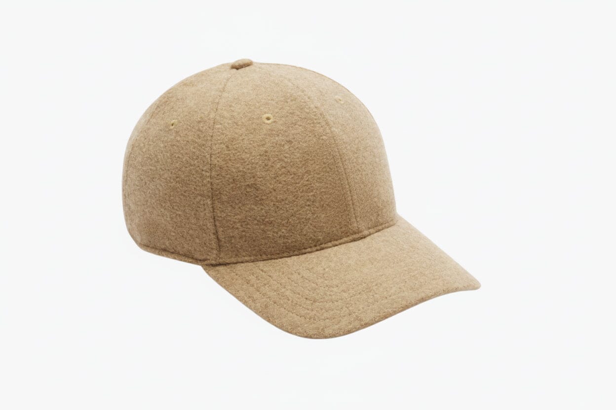 Baseballkappe aus Wollfilz Stiladel Beige 