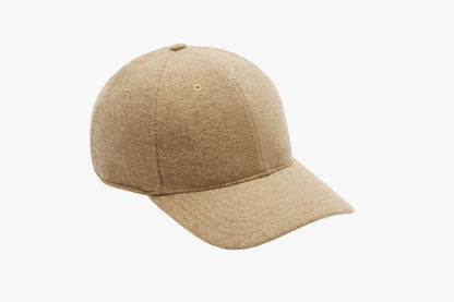 Baseballkappe aus Wollfilz Stiladel Beige 