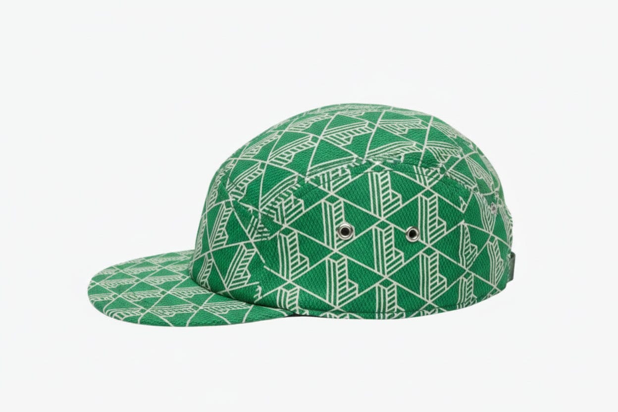 bedruckte Twill-Jockeykappe Stiladel Grün / Beige 