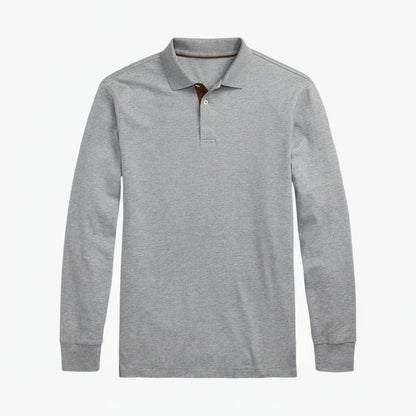 Classic Fit Poloshirt aus weicher Baumwolle Stiladel Stahlheide S 