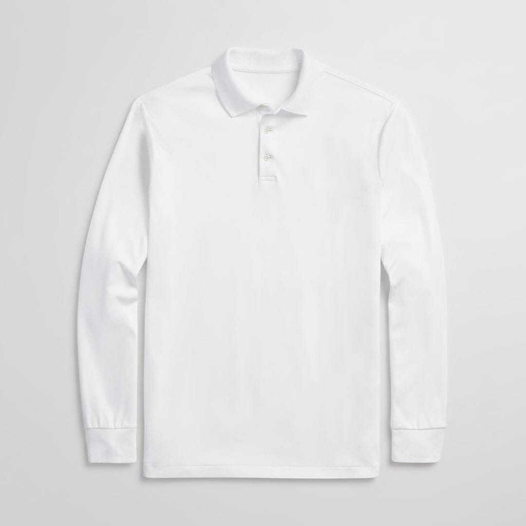 Classic Fit Poloshirt aus weicher Baumwolle Stiladel Weiß S 