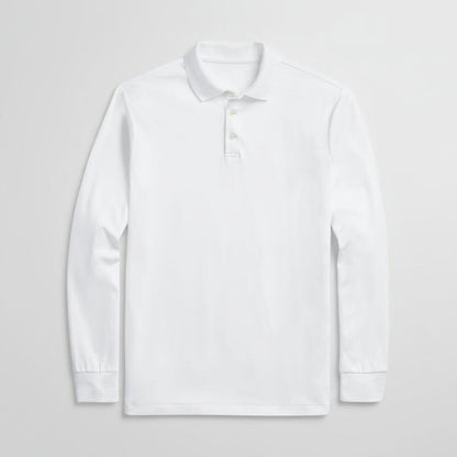 Classic Fit Poloshirt aus weicher Baumwolle Stiladel Weiß S 