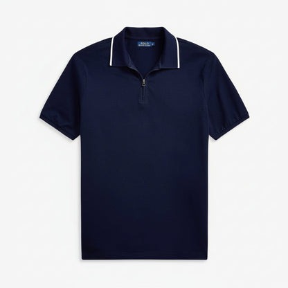 Classic Fit Stretch-Mesh-Poloshirt Stiladel Verfeinertes Marineblau S 