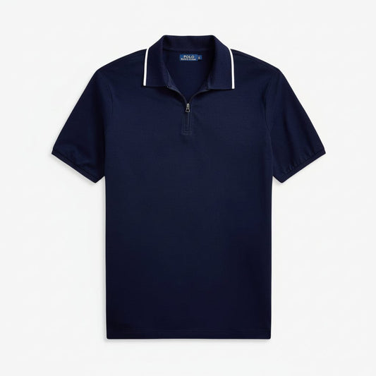 Classic Fit Stretch-Mesh-Poloshirt Stiladel Verfeinertes Marineblau S 