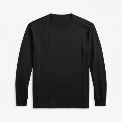 Classic Fit T-Shirt aus weicher Baumwolle mit Rundhalsausschnitt Stiladel Schwarz S 