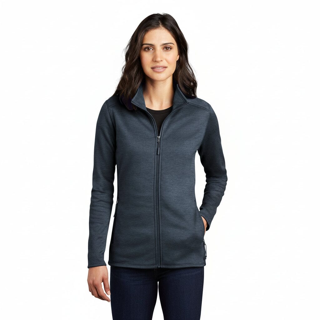 Damen-Fleecejacke Skyline mit durchgehendem Reißverschluss Stiladel Urban Navy Heather S 
