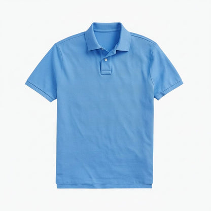 Das ikonische Mesh-Poloshirt Stiladel Blau/Marineblau S 
