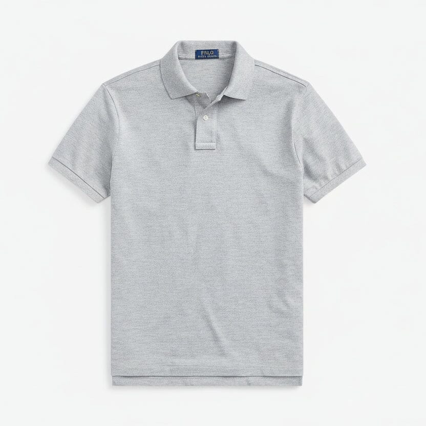 Das ikonische Mesh-Poloshirt Stiladel Heather/Navy S 