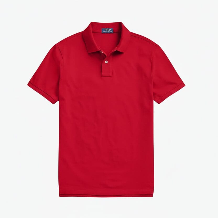 Das ikonische Mesh-Poloshirt Stiladel Rot S 