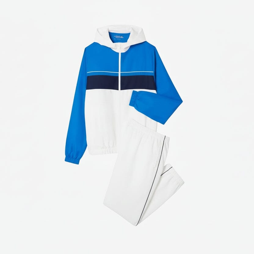 Diamond Taffeta Sport-Trainingsanzug Stiladel Weiß / Blau / Marineblau S 