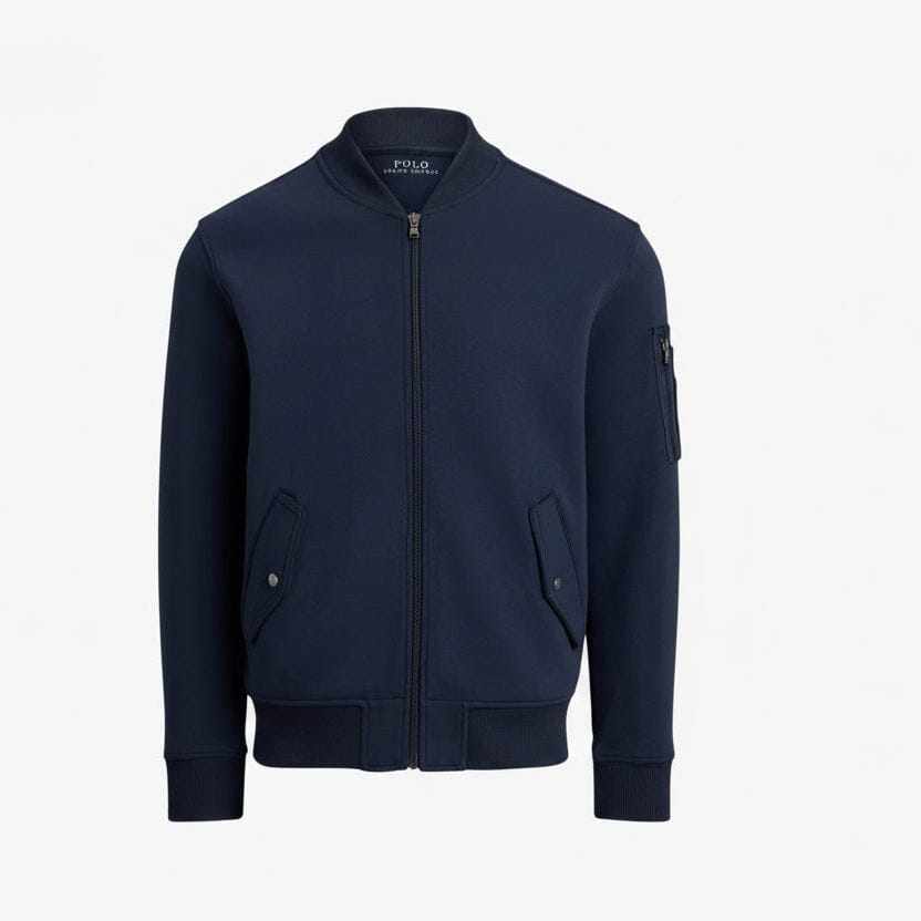 Doppelstrick-Bomberjacke Stiladel College Navy S 
