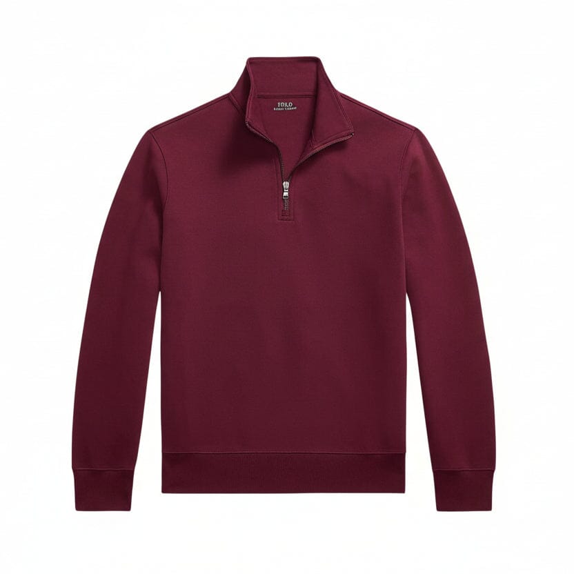 Doppelstrick-Rollkragenpullover Stiladel Wein S 