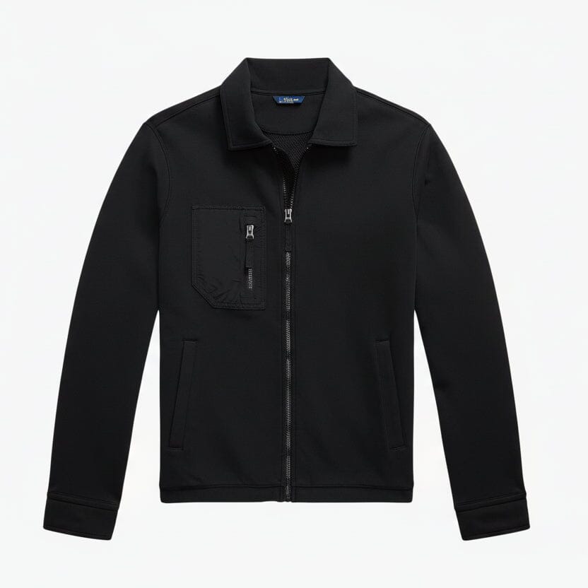 Doppelstrickjacke Stiladel Schwarz S 