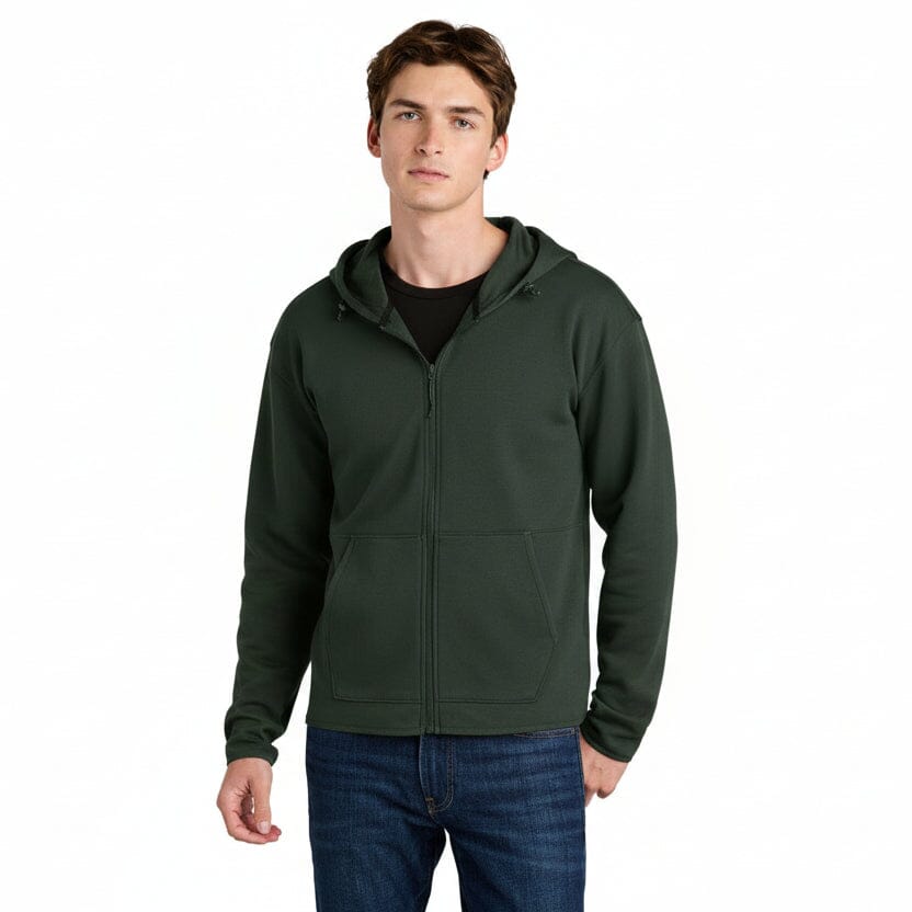 Double-Strick-Kapuzenjacke mit durchgehendem Reißverschluss Stiladel 