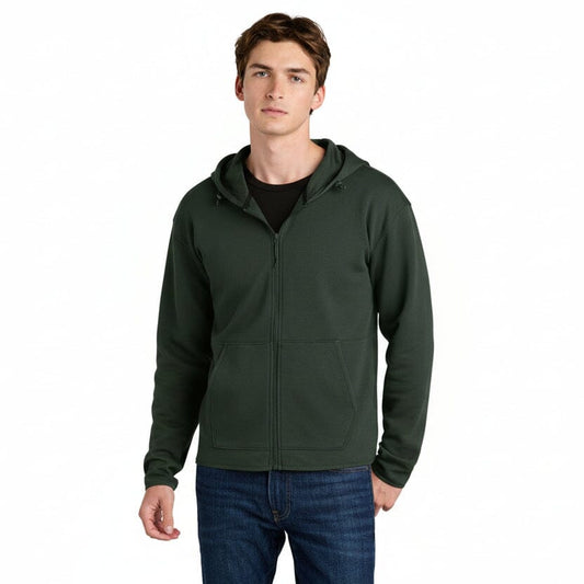 Double-Strick-Kapuzenjacke mit durchgehendem Reißverschluss Stiladel 