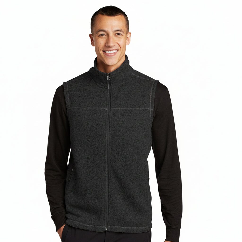 Fleeceweste Stiladel Schwarzmeliert S 