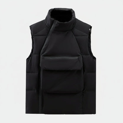 Gesteppter Zopfstrickpullover aus Wollmischung Stiladel Schwarz S 