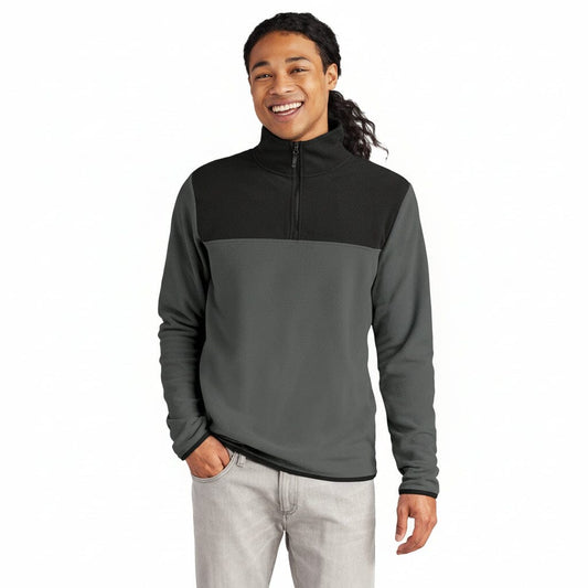 Glacier 1/4-Zip Fleece Stiladel Asphaltgrau/ Schwarz S 