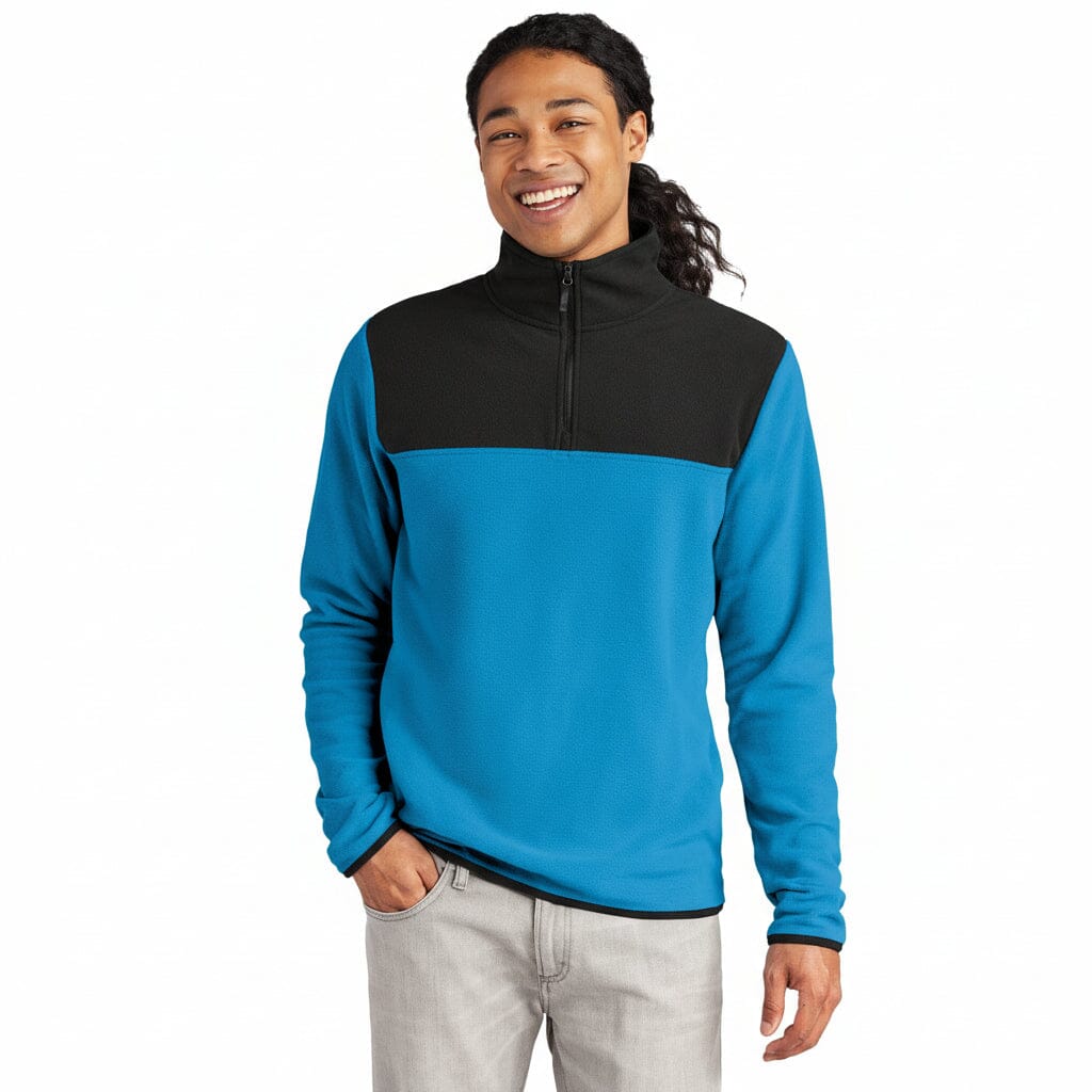 Glacier 1/4-Zip Fleece Stiladel Hero Blue/Black S 
