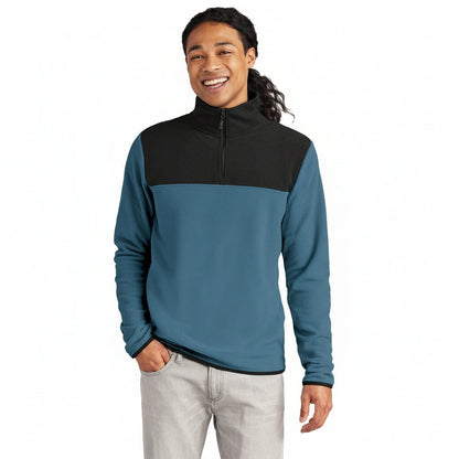 Glacier 1/4-Zip Fleece Stiladel Schattiges Blau/ Schwarz S 