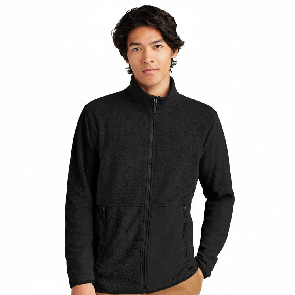 Glacier Fleecejacke mit durchgehendem Reißverschluss Stiladel Schwarz S 