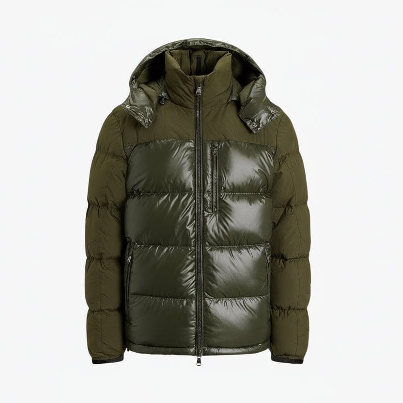 Gorham Zweifarbige Daunenjacke Stiladel Dunkelloden-Matt S 