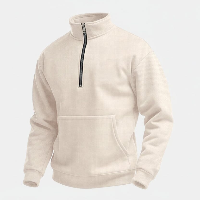 Half Zip Sweater Stiladel Beige S 