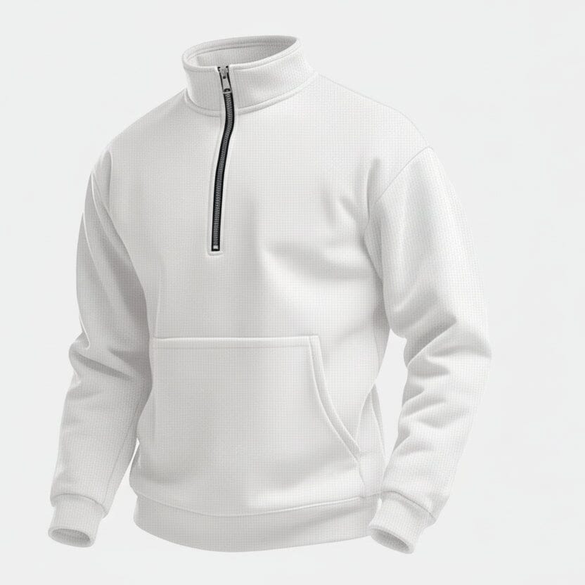 Half Zip Sweater Stiladel Hellgrau S 