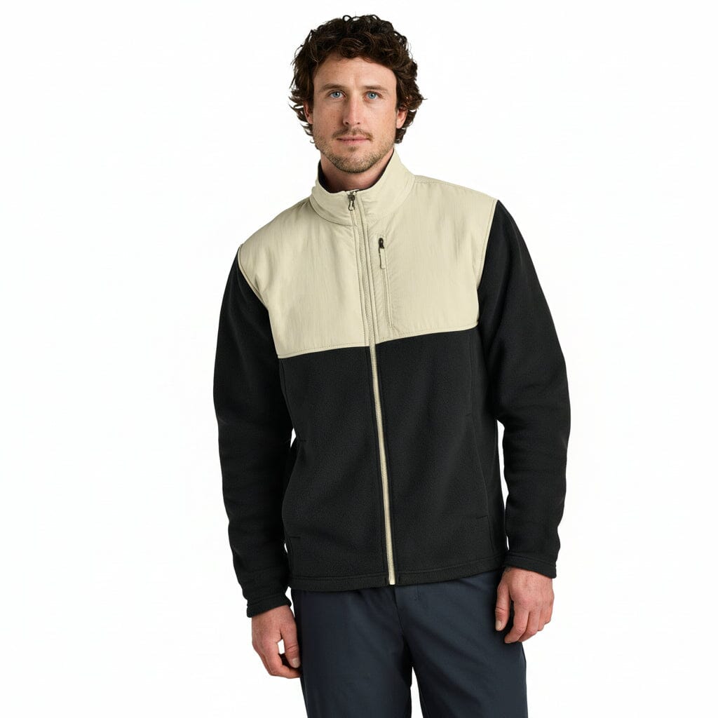 Highest Peak Fleecejacke mit durchgehendem Reißverschluss Stiladel Schwarz/Kiesel S 