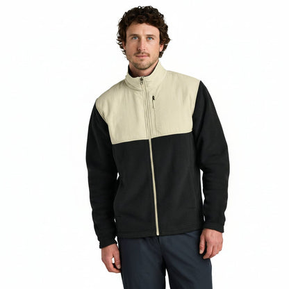 Highest Peak Fleecejacke mit durchgehendem Reißverschluss Stiladel Schwarz/Kiesel S 