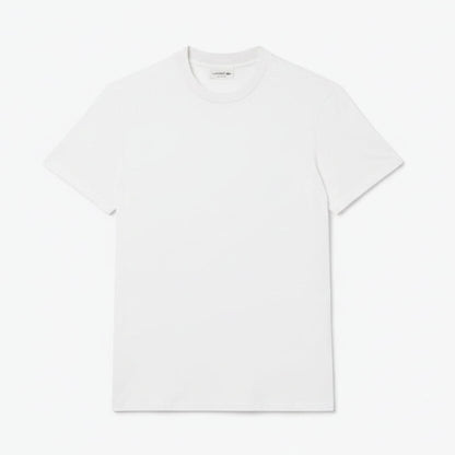 Jacquard Marken-Piqué-T-Shirt Stiladel Weiß S 