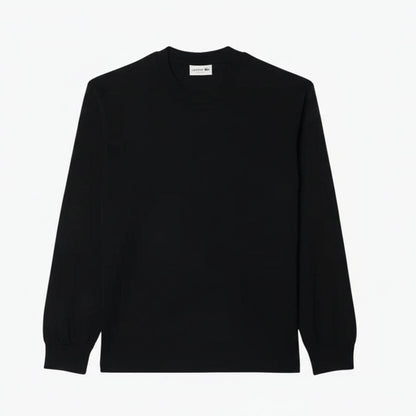 Langarm-Baumwoll-T-Shirt Stiladel Schwarz S 