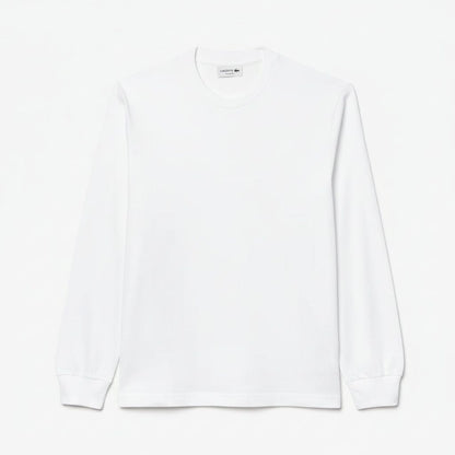 Langarm-Baumwoll-T-Shirt Stiladel Weiß S 