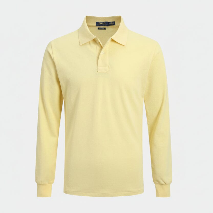 Langes Slim-Fit-Hemd Stiladel Gelb S 