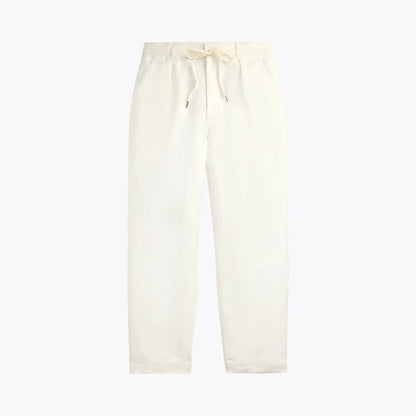 Lateef Leinenhose mit Falten und entspannter Passform Stiladel Creme 28 