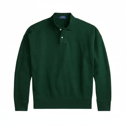 Logo Kragen-Sweatshirt Stiladel Kiefergrün S 