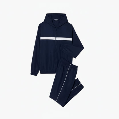 Logo Stripe Tennis-Trainingsanzug Stiladel Blau S 