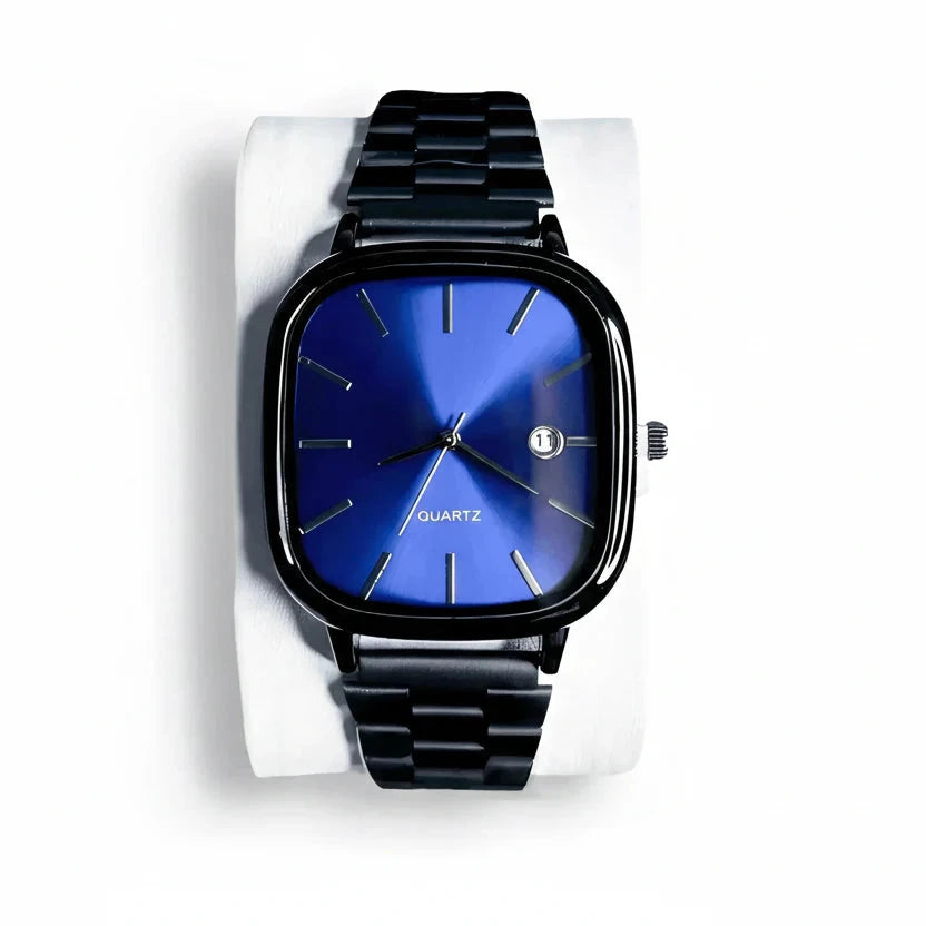 Luxusuhr, 36 mm – Wasserdicht | Edelstahl Stiladel Blau 