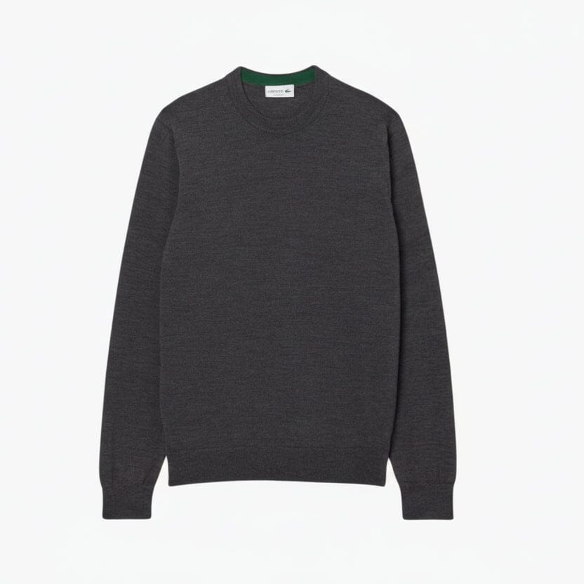 Merino-Wollpullover mit Rundhalsausschnitt Stiladel Grau S 