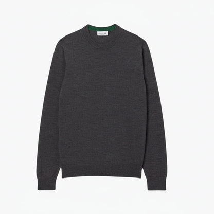 Merino-Wollpullover mit Rundhalsausschnitt Stiladel Grau S 