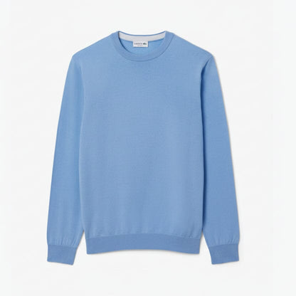 Merino-Wollpullover mit Rundhalsausschnitt Stiladel Hellblau S 