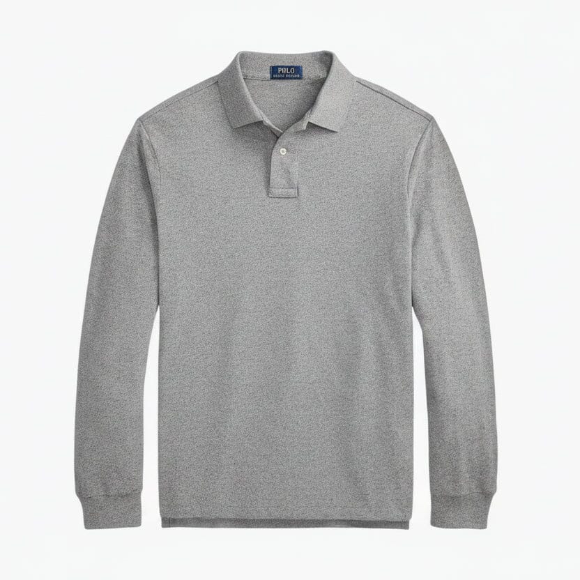 Mesh Langarm-Poloshirt Stiladel Canterbury-Heide S 