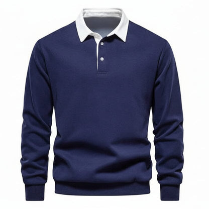 Modern Polo Sweatshirt - Räumungsverkauf Stiladel Blau S 
